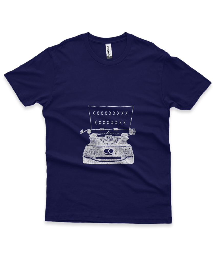 Camiseta Máquina de Escrever | Loja da Vizinhança