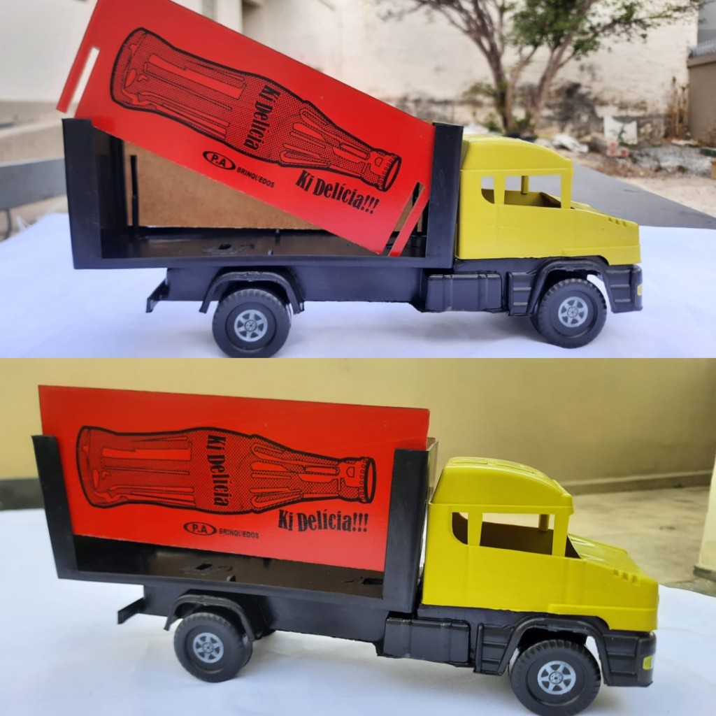 Caminhão De Brinquedo Infantil Para Criança Carrinho Madeira