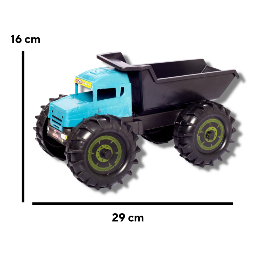 Kit 3 Caminhão Brinquedo Carrinho Infantil Madeira Plastico