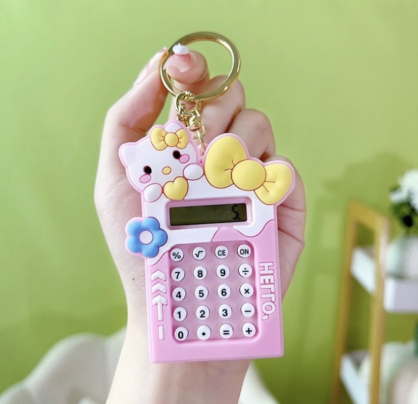 Chaveiro Mini Calculadora + Joguinho Gatinhos - Choily Paper