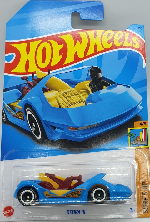 Carrinho Hot Wheels 70s Van Palavra Cruzada Azul Escuro