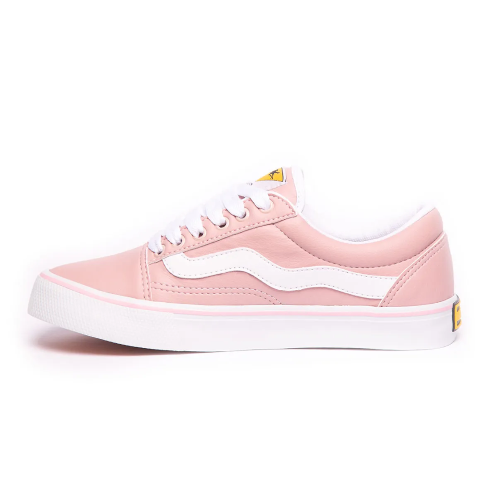 Tênis Mad Rats OldSchool PU Branco/Laranja - Tênis Feminino