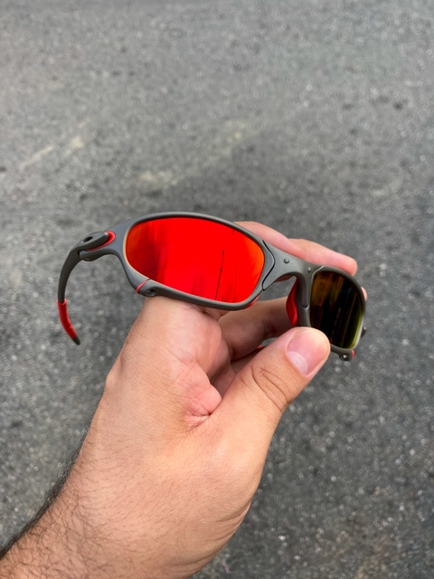 Óculos Oakley Juliet Vermelha Borrachinhas Vermelha