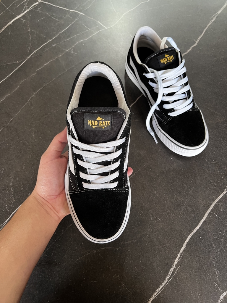 Tenis Mad Rats Preto com Amarelo - Lace Sneakers