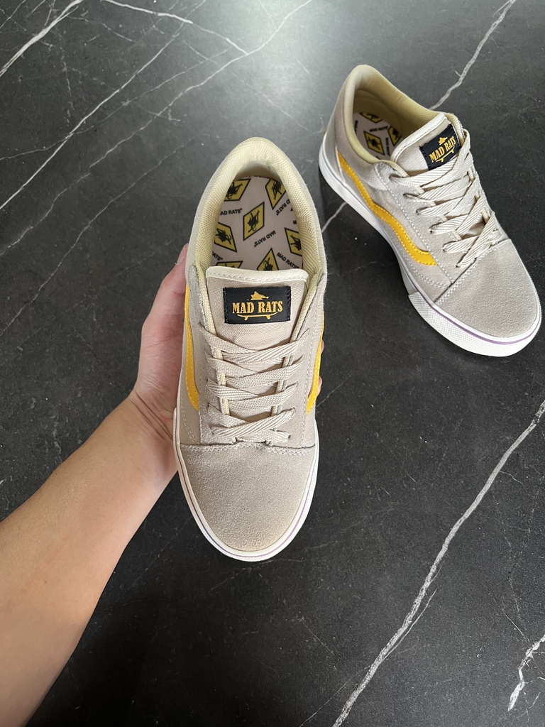 Tênis Mad Rats Skate Old School Areia Amarelo em Promoção na Americanas