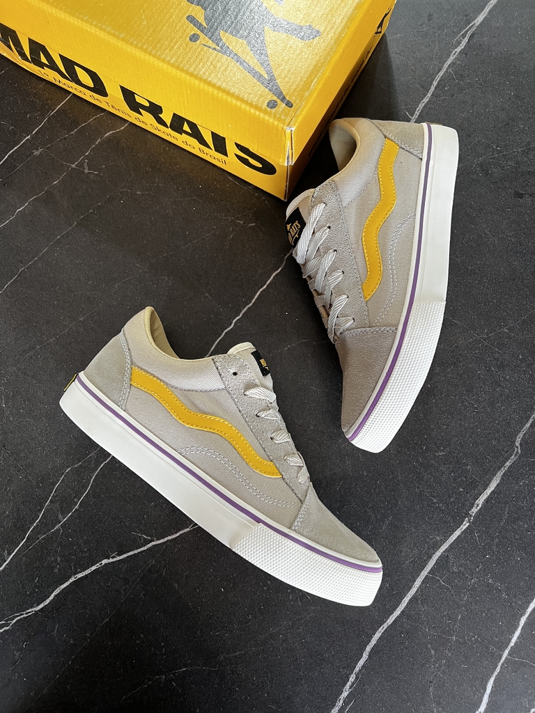 Tenis Mad Rats Preto com Amarelo - Lace Sneakers