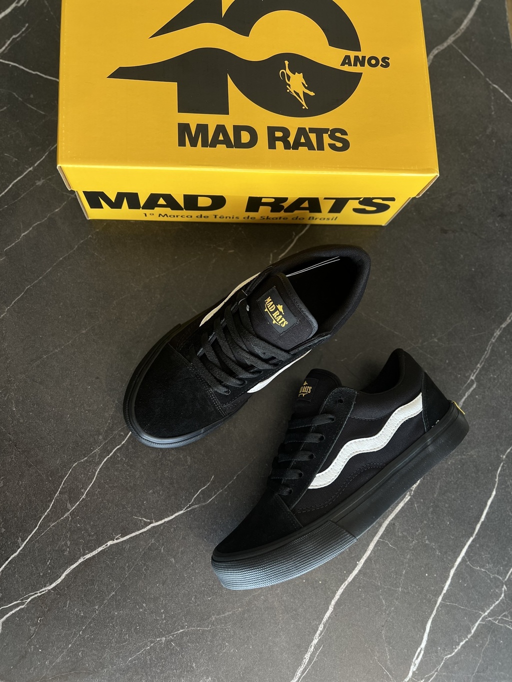 mad rats old school tenis black