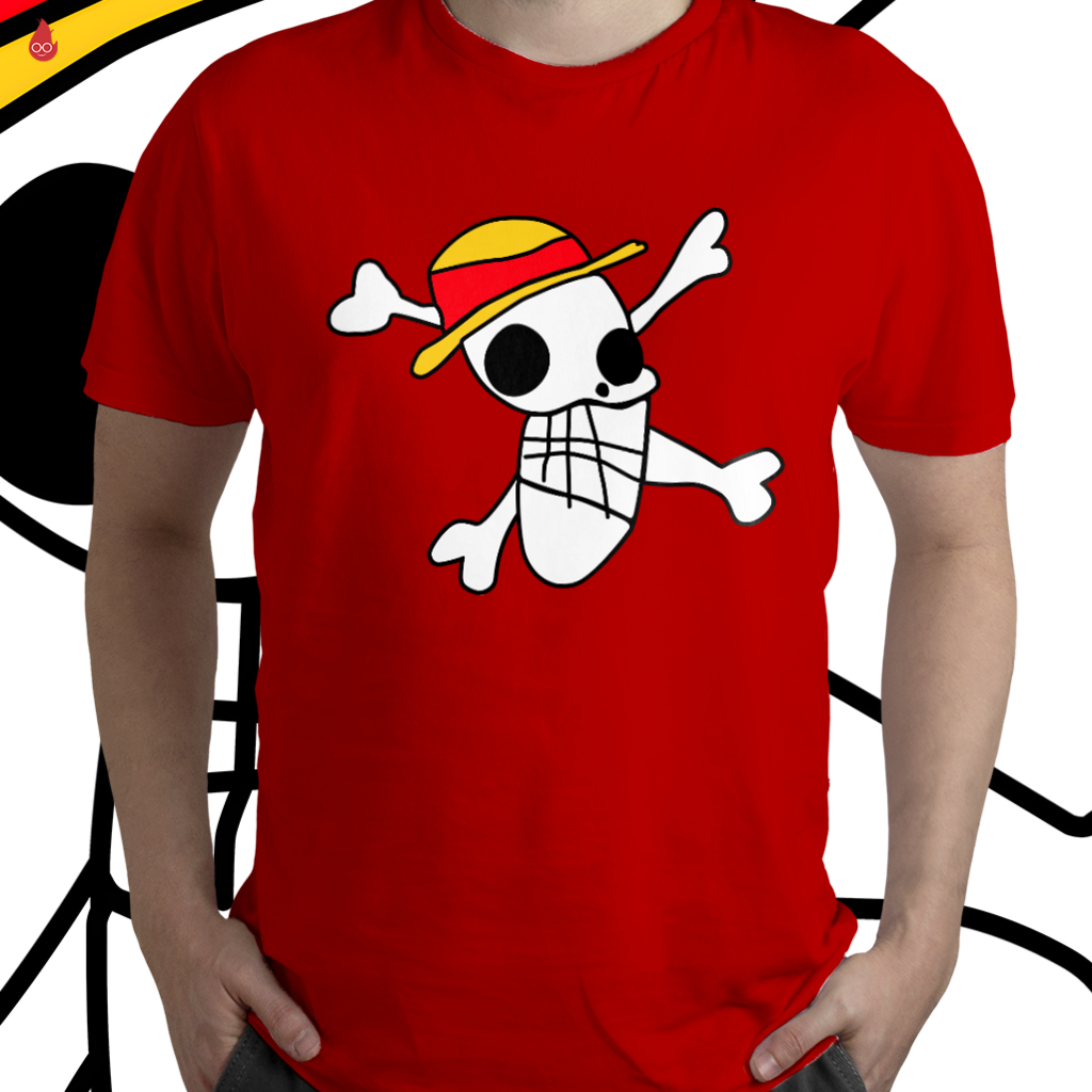 Camiseta Infantil com Estampa Luffy One Piece - Tam 5 a 14 Anos Amarelo