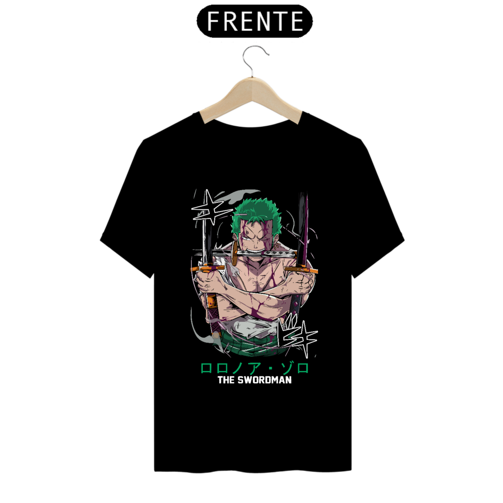 Camiseta Zoro Sola One Piece 100% Algodão Promoção