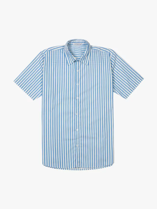 Camisa Listrada Azul e Branca | Masculina e Feminina | Kamizahia