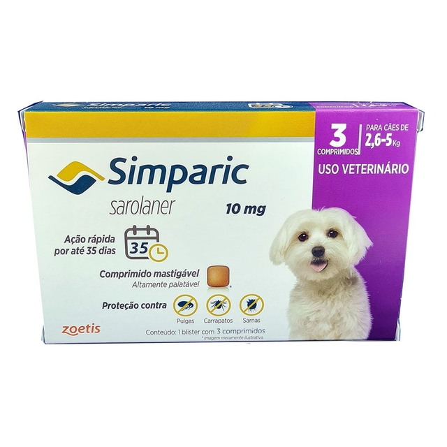 Compre Simparic Antipulgas para Caes Original na Farmacia de Bicho