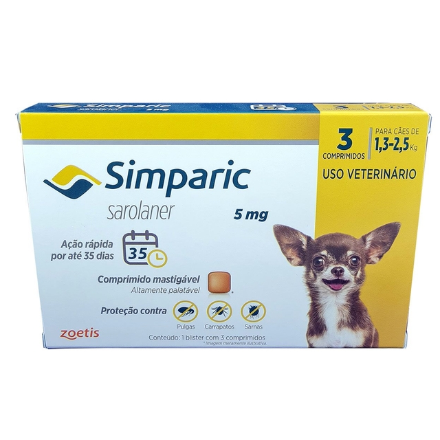 Compre Simparic Antipulgas para Caes Original na Farmacia de Bicho