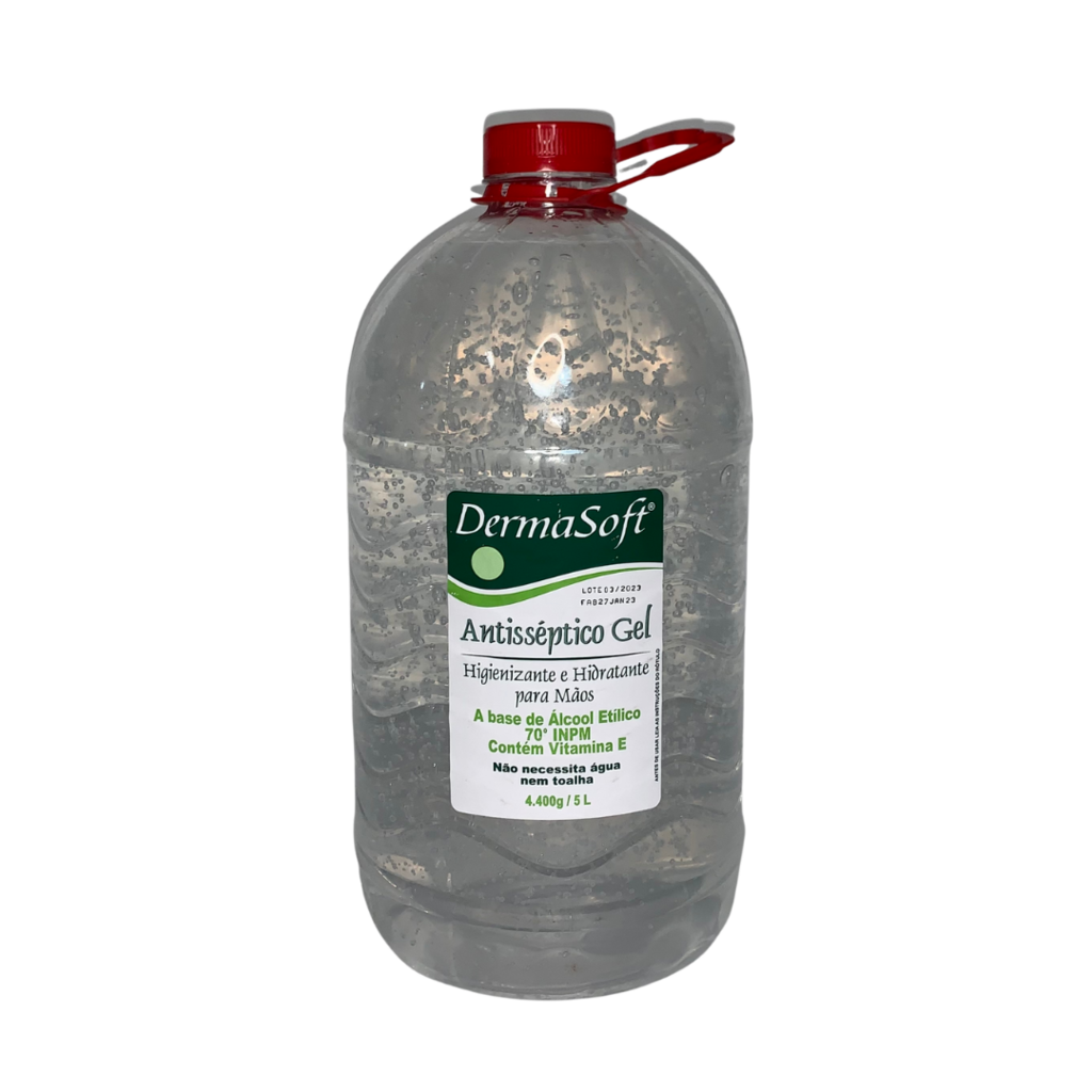 Álcool Gel 70° c/ 05 lts / 4.400grs Flamagel