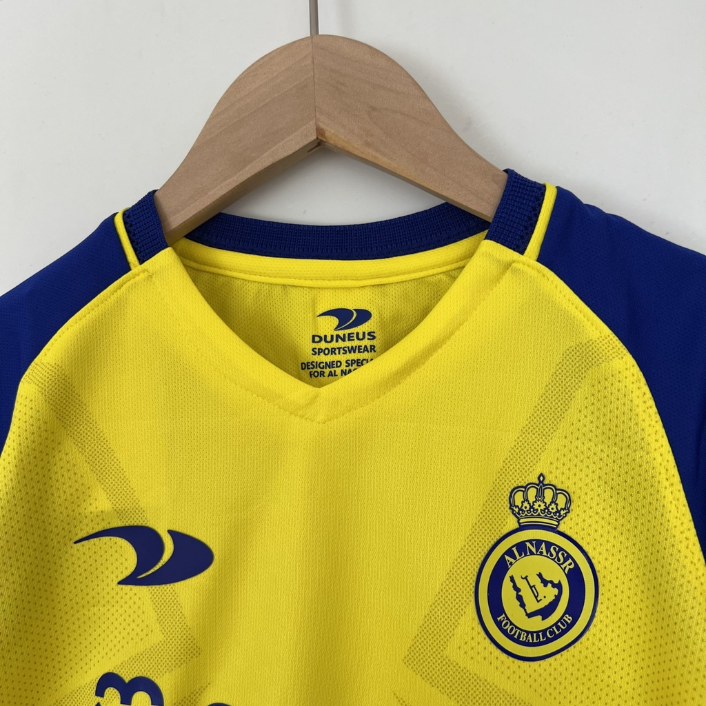 Camisa Al-Nassr FC Home 2022/2023 Amarela e Azul – Versão Jogador