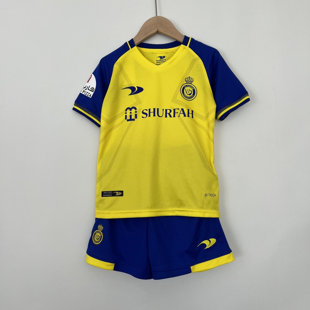 Camisa Al-Nassr FC Home 2022/2023 Amarela e Azul – Versão Jogador