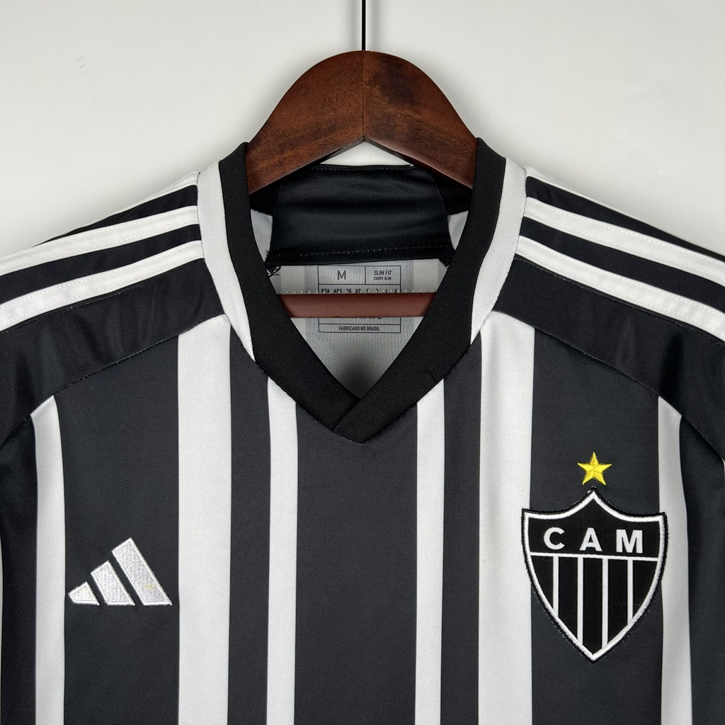 Camisa Atlético Mineiro II 22/23 s/n° Torcedor Adidas Masculina -  Branco+Preto