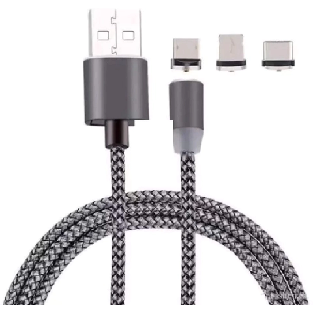 Cable Magnético Usb Micro Usb V8 + Tipo C + iPhone Iman Celu