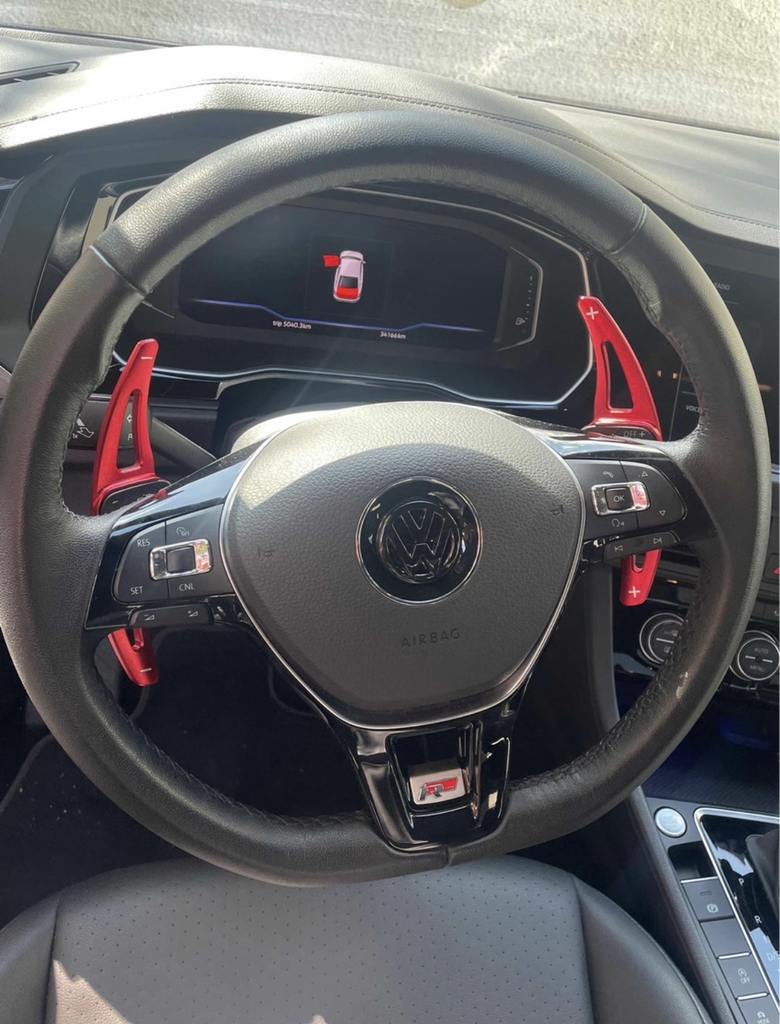 Par Extensores Paddle Shift Carro Vw Novo Polo Nivus Jetta