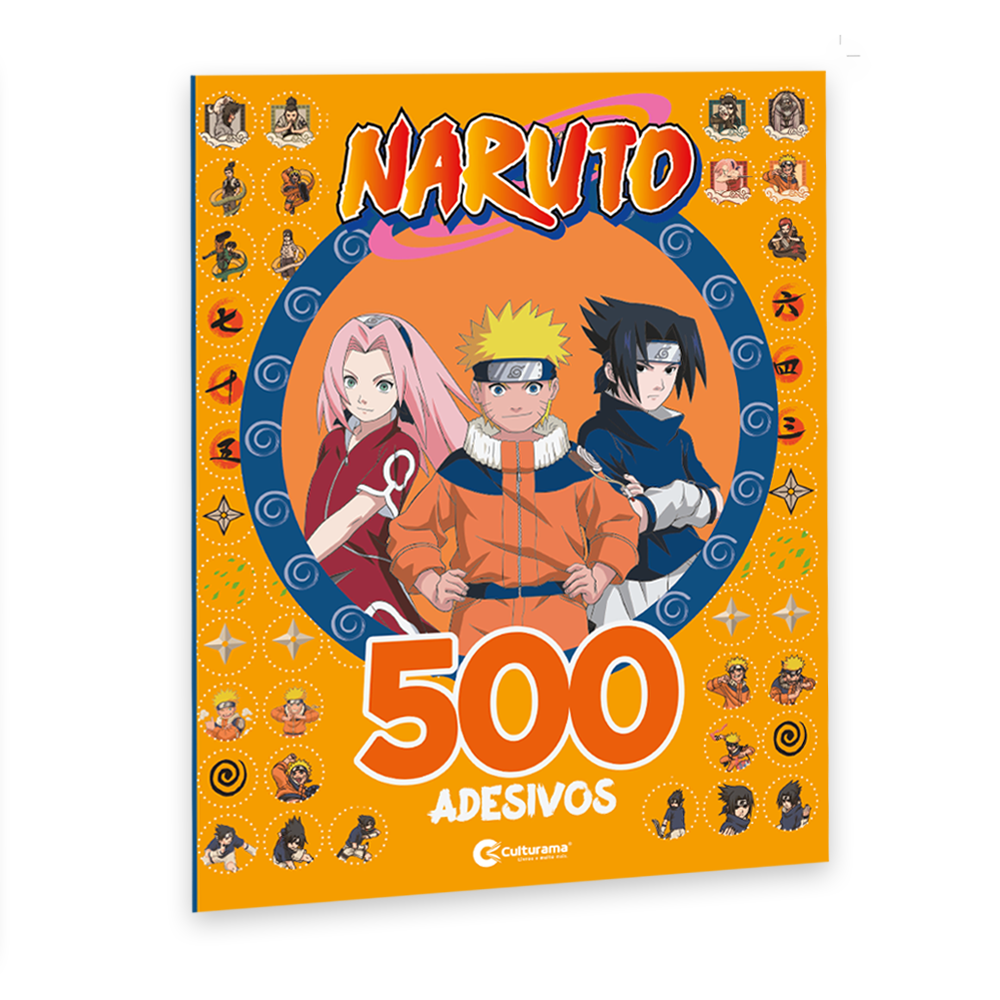 O livro de colorir Naruto traz os personagens mais..