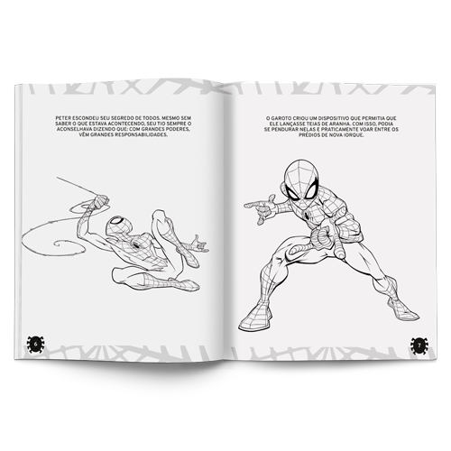 Livro Gigante Para Colorir - Homem-Aranha - 1 unidade - Marvel