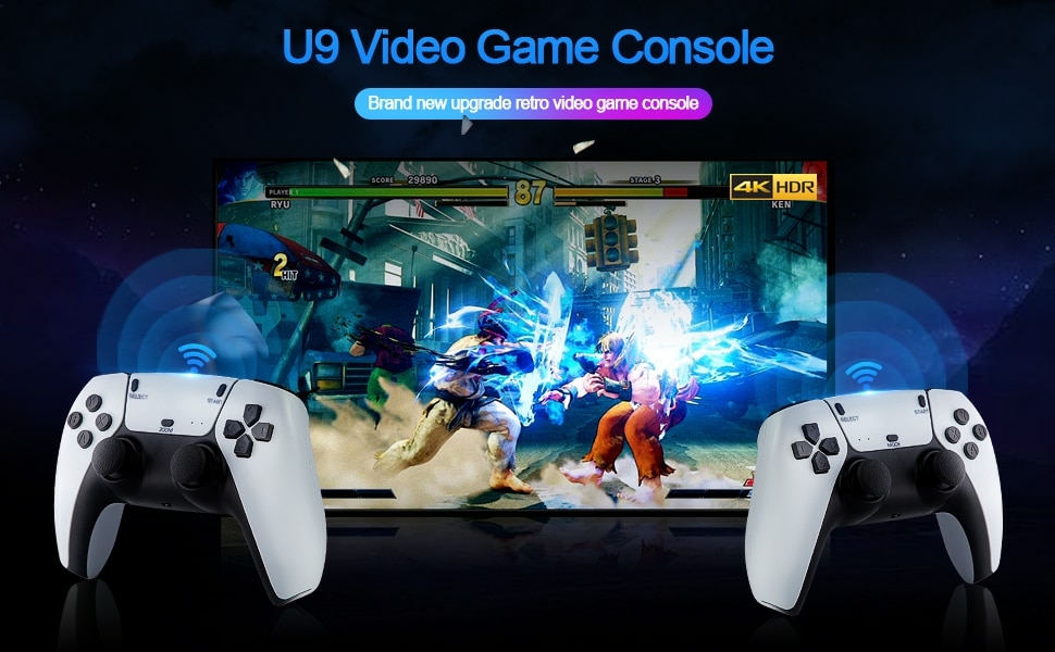 Novo Game Stick 4k + Controle Ps5 Ampown U10 + 10.000 Jogos