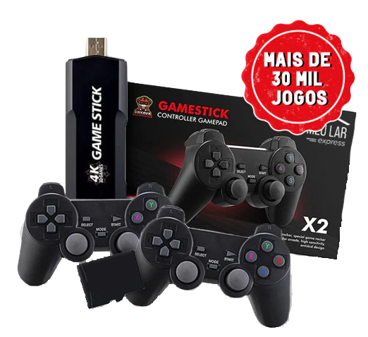 Vídeo Game Stick Box 4k Lite 2 Controles Sem Fio 10 Mil Jogos Novo Promoção  - Cem Tecnologias