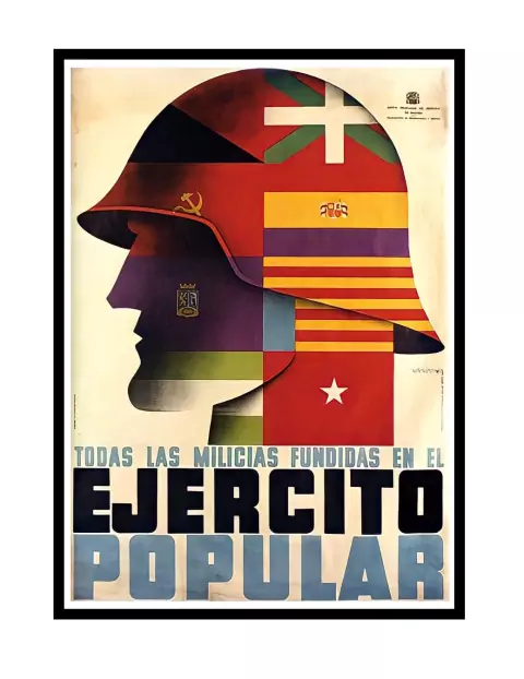 Pôster Exército Popular Espanhol - Soviet Prop ☭