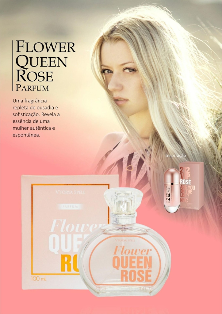 Flower Queen Rosê (Inspirado no 212 Vip Rosê) 100mL