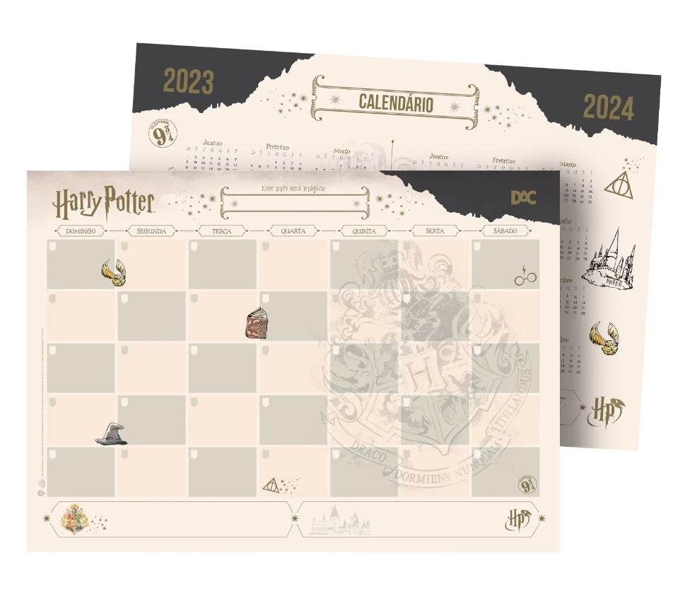 Planner e Calendário 2018 de Harry Potter (Gratuito)