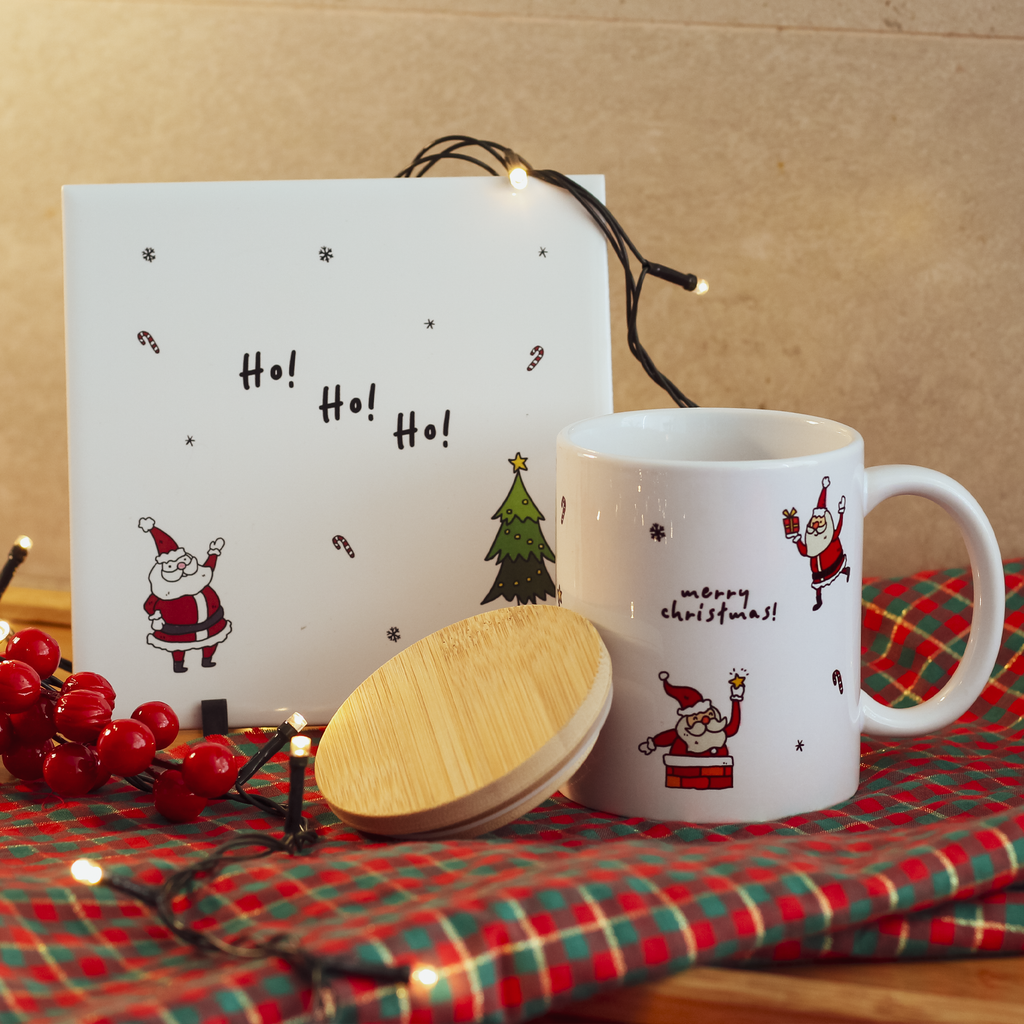 Caneca Ho Ho Ho Feliz Natal Papai Noel