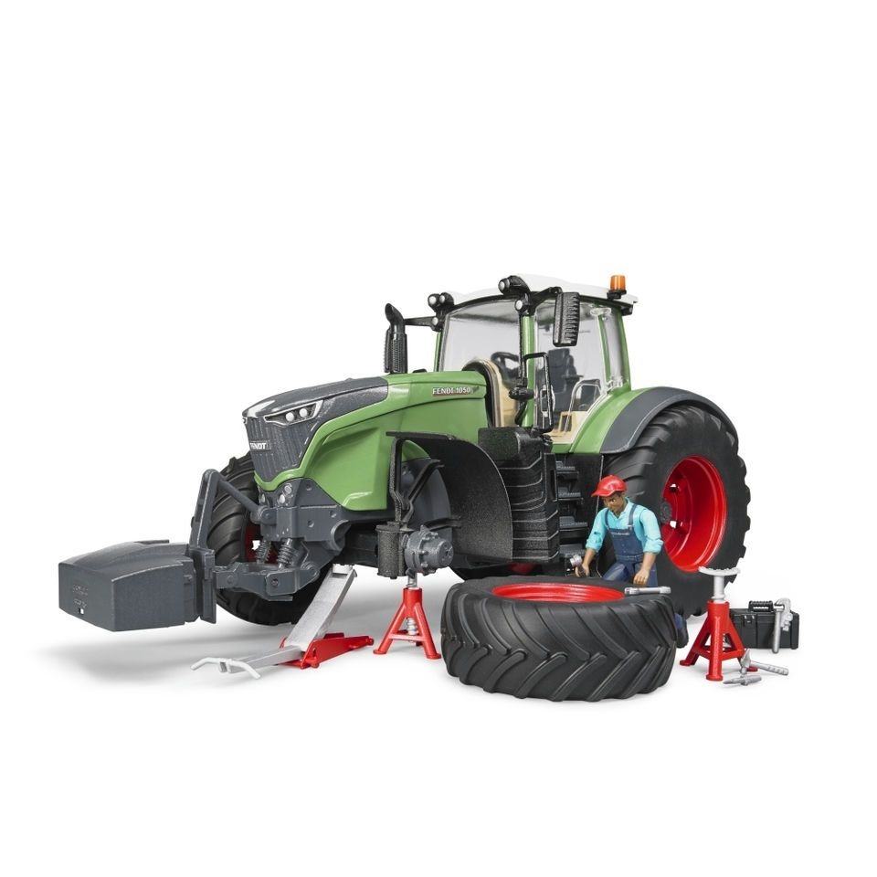 Trator FENDT 1050 Vario com mecânico e acessórios - Bruder 04041