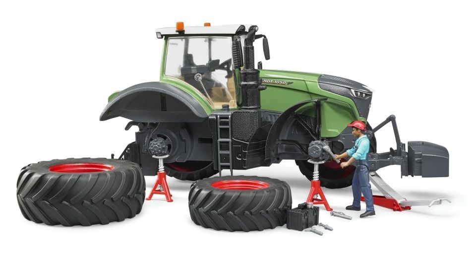 Trator FENDT 1050 Vario com mecânico e acessórios - Bruder 04041