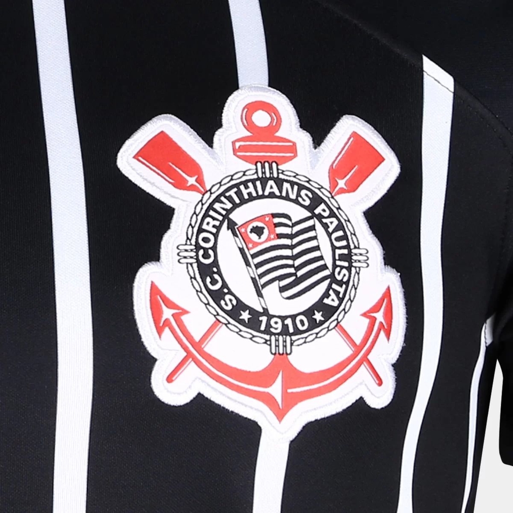 Camisa Corinthians II 23/24 Torcedor Masculino - Preto/Branco