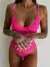 Body Donatela - Renda - Bicolor Pink Neon
