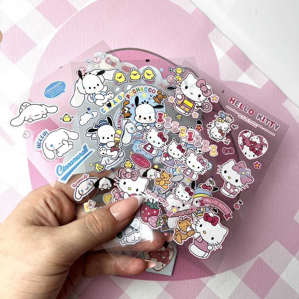 Adesivos Pet 3D Personagens Sanrio