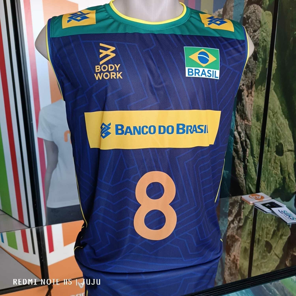 Camisa Vôlei Brasil VNL 2023 A3 Personalizada ( Nome + Número)
