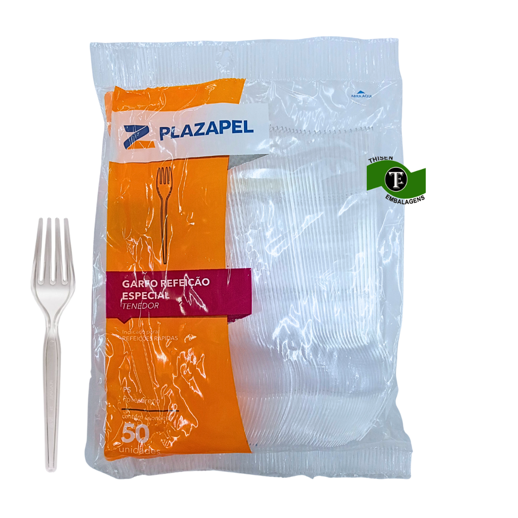 Garfo + Faca Master PLAZAPEL - Soluções em Descartáveis