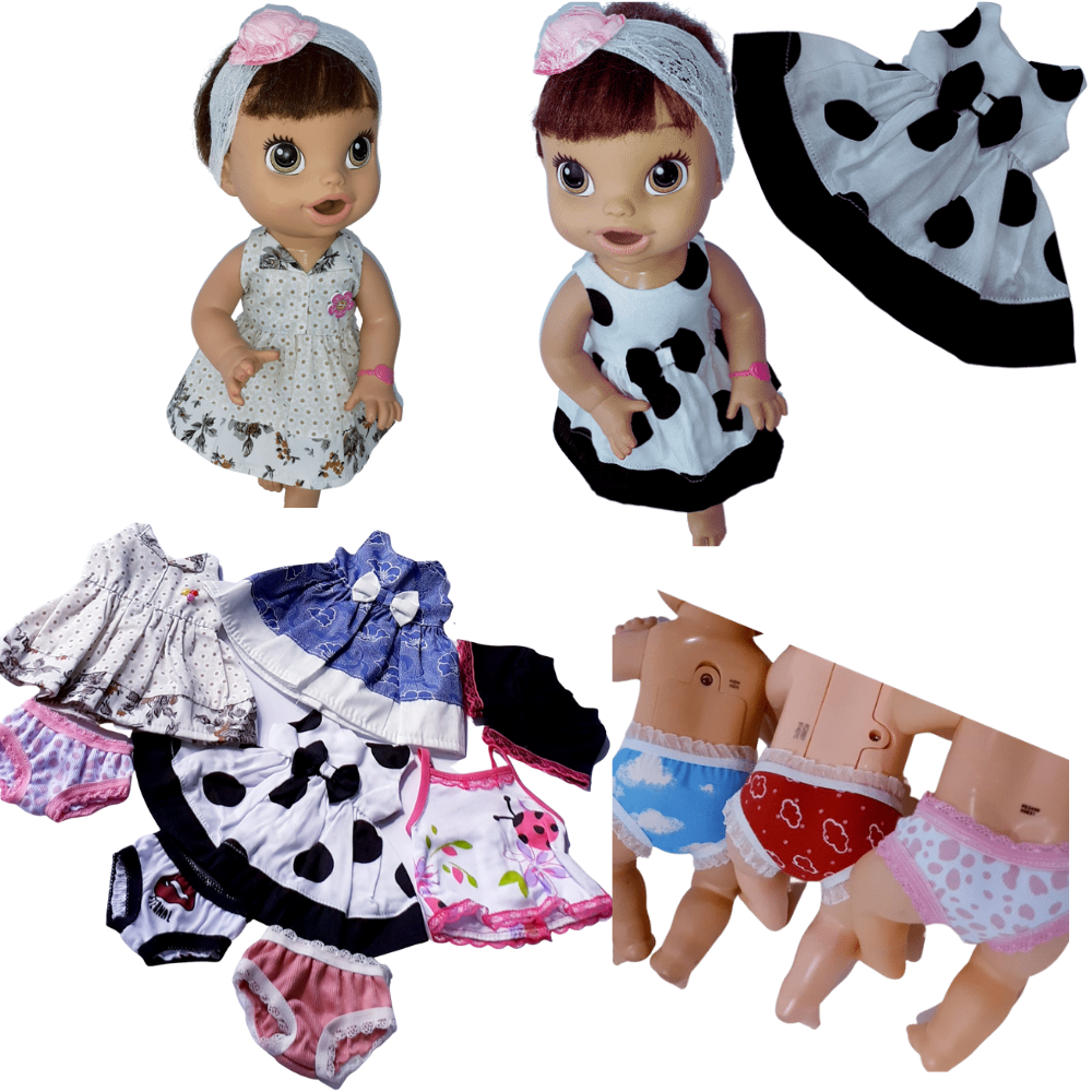 Roupinha Roupa P/ Boneca Baby Alive Pijama Malha 2023