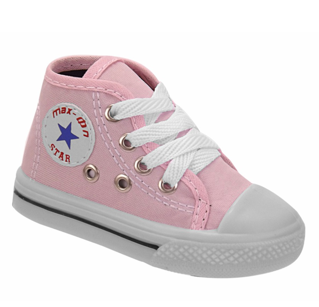 Tênis Infantil Converse All Star Cano Alto Rosa Claro Clássico na  EuroBabyKids