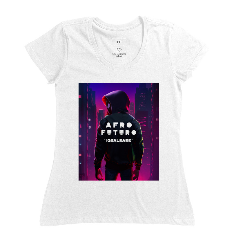 Camiseta Feminina Preta GTA De Volta Para o Futuro
