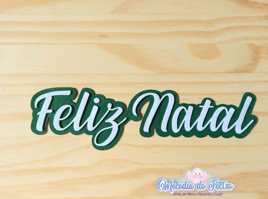 Placa Feliz Natal - Cria Arte Laser