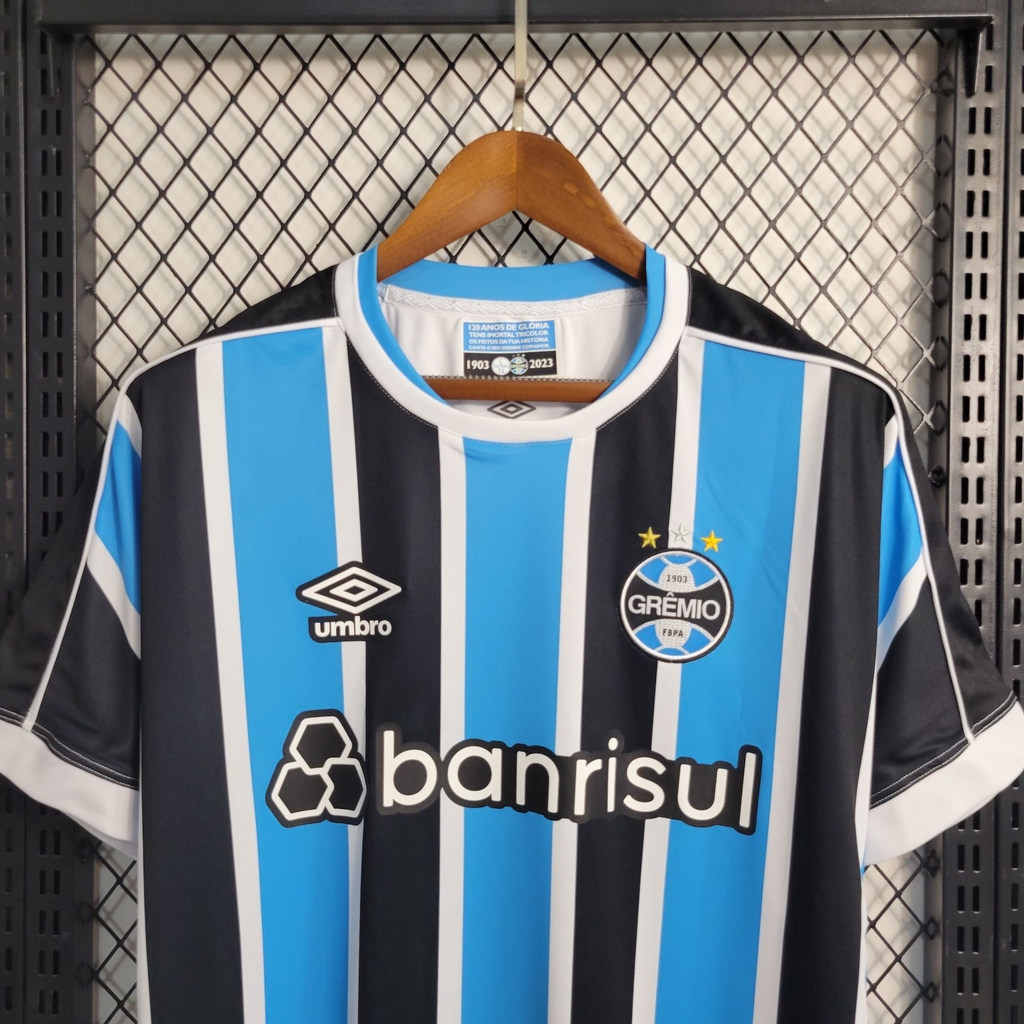 Gremio Home Jersey Soccer Football - 2023 2024 Umbro Brazil