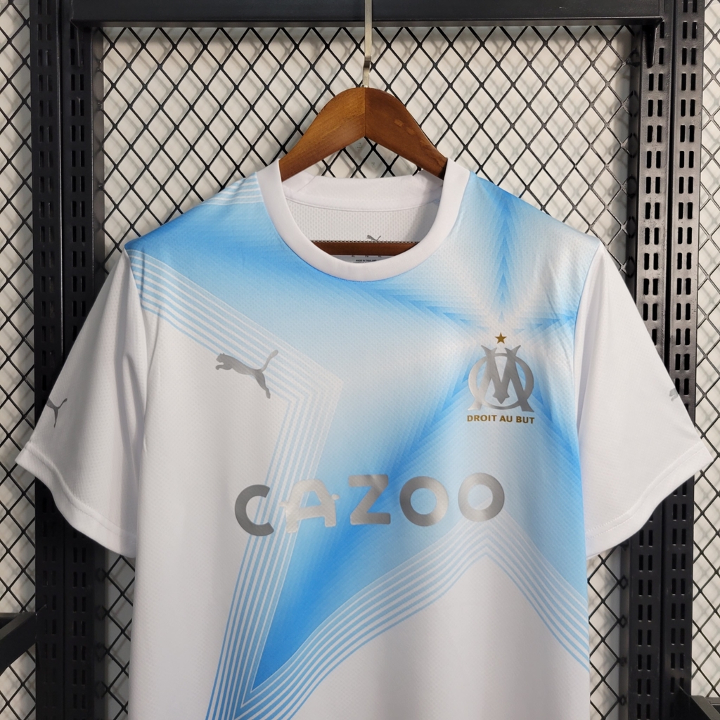 Camisa Olympique de Marseille I 2022/23 Jogador - Branco