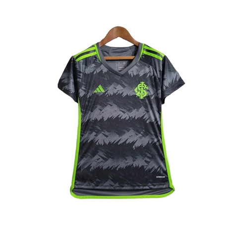 Camisa Internacional III 23/24 Feminina Adidas Torcedor -Preta