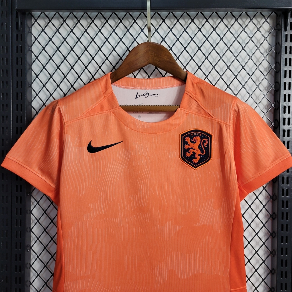 Camisa Seleção da Holanda Home 22/23 Torcedor Nike Masculina - Laranja