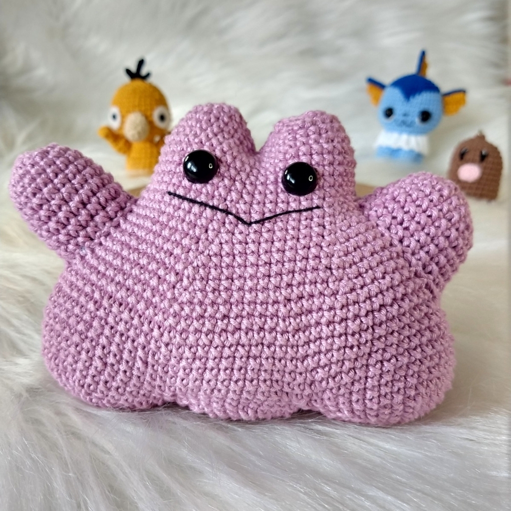 Ditto Pokémon - Comprar em Aurora Artes em Crochê