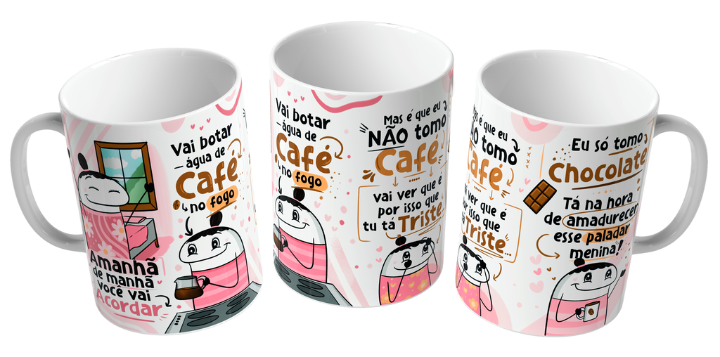 Caneca Flork Meme Divertida Pessoas Tristes