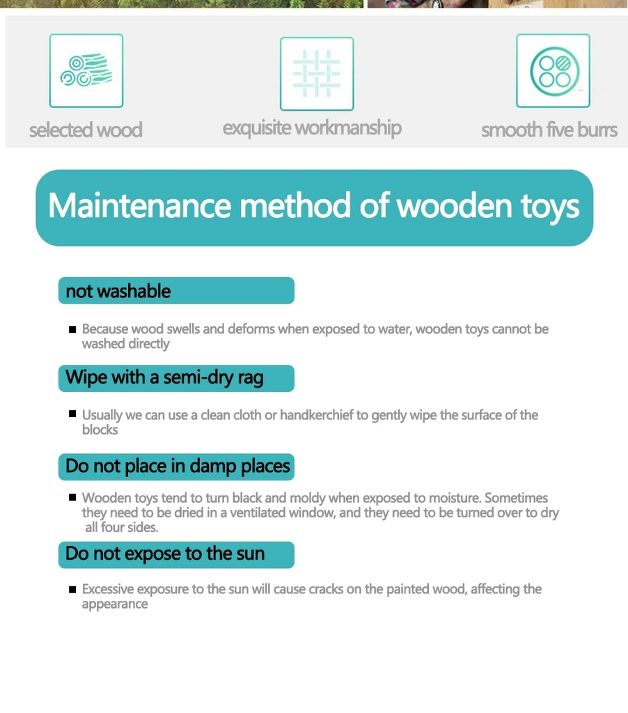 Jogos De Quebra-cabeça De Madeira Montessori Toy