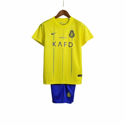 Camisa Al-Nassr FC Home 2022/2023 Amarela e Azul – Versão Torcedor