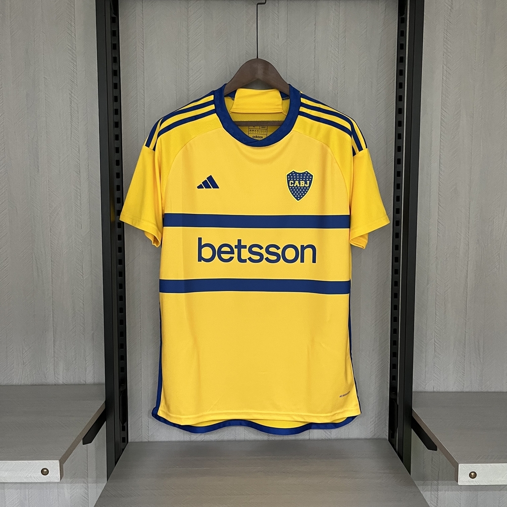 Camisa Boca Juniors Away 23/24 Torcedor Adidas Masculina - Amarela